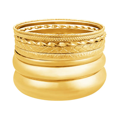 HIIXHC Bangles Bracelets for Women Bracelet Stack Indian Multi Bangle Bracelet Set Chunky Gold Bracelets Jewelry for Women Gift (Gold-7)
