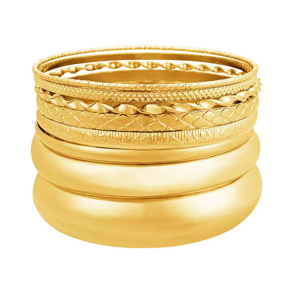 HIIXHC Bangles Bracelets for Women Bracelet Stack Indian Multi Bangle Bracelet Set Chunky Gold Bracelets Jewelry for Women Gift (Gold-7)